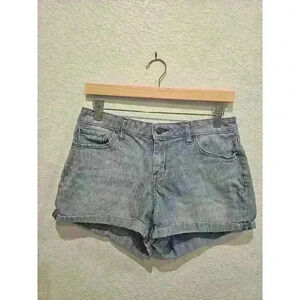 Jessica Simpson size 30 jean Plaid shorts. White wash. Summer shorts